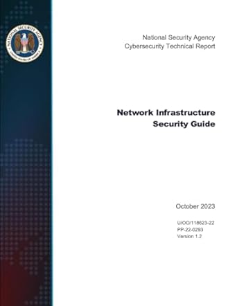 network infrastructure security guidance national security agency cybersecurity technical report october 2023