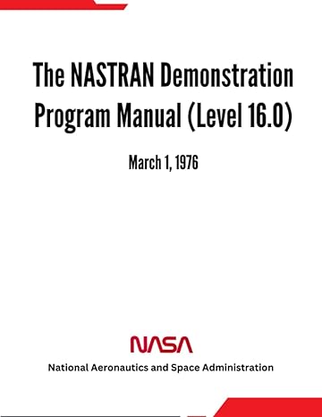 the nastran demonstration program manual march 1 1976 1st edition nasa ,national aeronautics and space