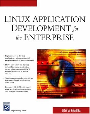 linux application development for the enterprise 1st edition satya sai kolachina 1584502533, 978-1584502531