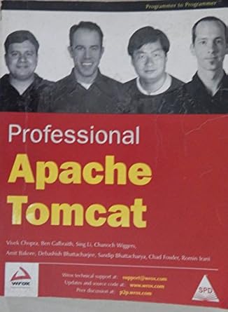 professional apache tomcat new edition chanoch wiggers 0764543725, 978-0764543722