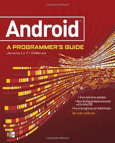 android a programmers guide 1st edition j f dimarzio b007hwbtqs