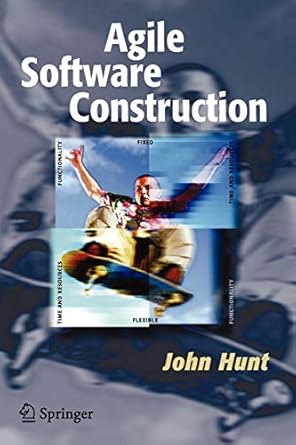 agile software construction 2006 edition john hunt 1852339446, 978-1852339449