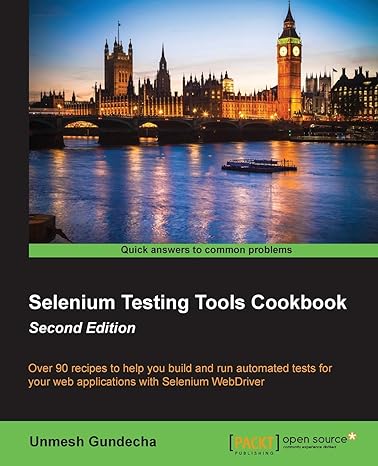 selenium testing tools cookbook 2nd edition unmesh gundecha 1784392510, 978-1784392512