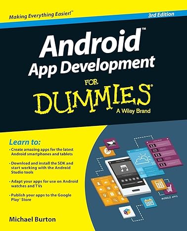 android app development for dummies 1st edition michael burton 1119017920, 978-1119017929