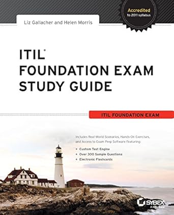 itil foundation exam study guide 1st edition liz gallacher ,helen morris 1119942756, 978-1119942757