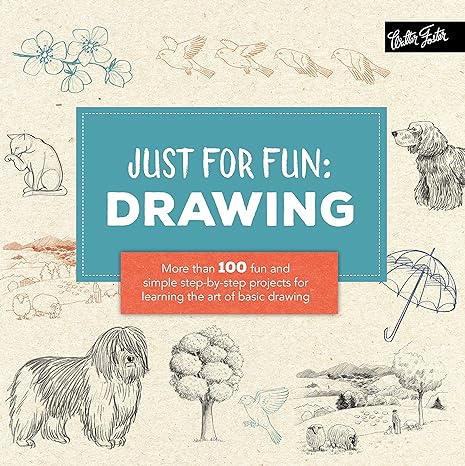 just for fun drawing more than 100 fun and simple step by step projects for learning the art of basic drawing