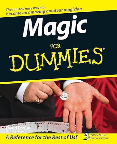 magic for dummies 1st edition david pogue 0764551019, 978-0764551017