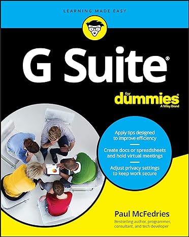 g suite for dummies 1st edition paul mcfedries 111974217x, 978-1119742173