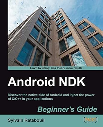 android ndk beginners guide 1st edition sylvain ratabouil 1849691525, 978-1849691529