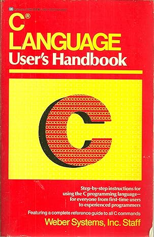 c language user s handbook 1st edition weber systems 0345319982, 978-0345319982