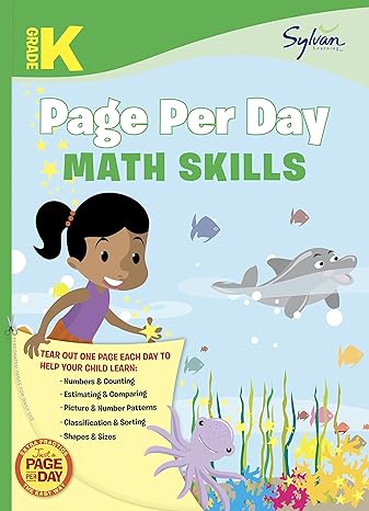 kindergarten page per day math skills numbers and counting estimating and comparing picture and number