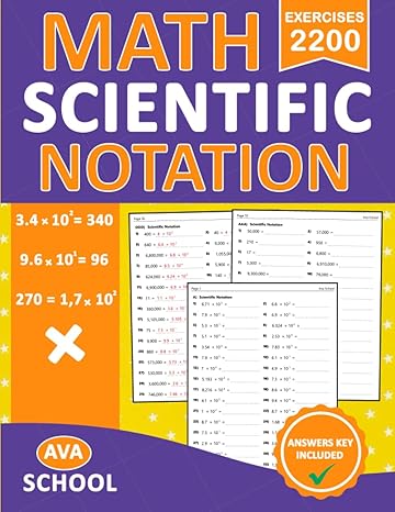 scientific notation workbook math scientific notation practice problems with more 2200 exercises with answers