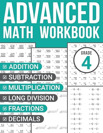 grade advanced math workbook addition subtraction multiplication long division fractions and decimals