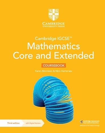 cambridge igcse mathematics core and extended coursebook with digital version 3rd edition karen morrison,
