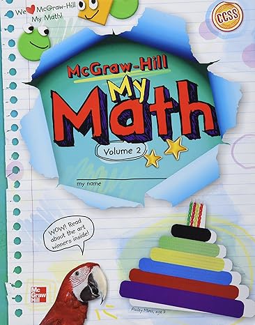 mcgraw hill my math grade 2 vol 2 1st edition mcgraw hill education 0021160694, 978-0021160693