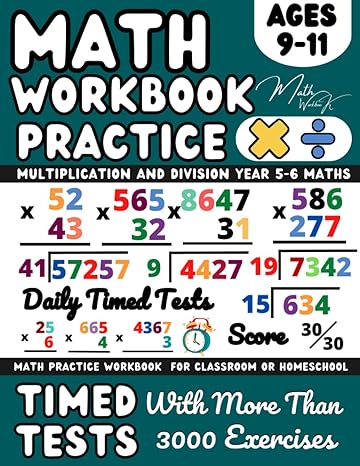 ks2 maths workbook year 5 6 multiplication and division maths book for 9 11 year olds practice workbook