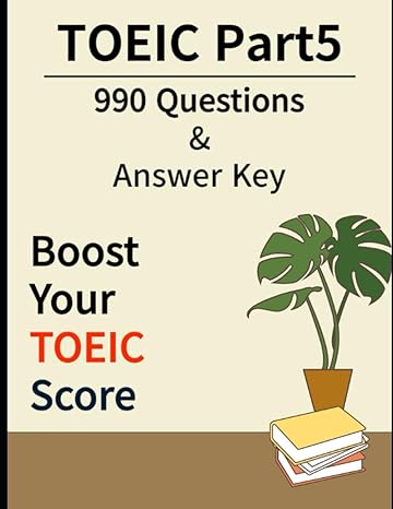toeic part5 990 questions and answer key master part5 by solving the 990 problem 1st edition hwanho lee