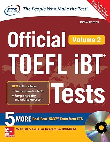 official toefl ibt tests vol 2 paperback jan 01 2016 ets 33rd.63rd edition ets 9385880209, 978-9385880209