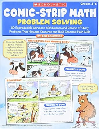 comic strip math problem solving 80 reproducible cartoons with dozens and dozens of story problems that