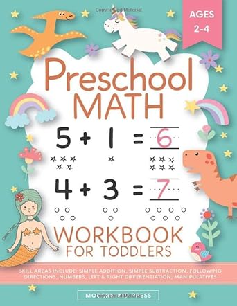 preschool math workbook for toddlers ages 2 4 beginner math preschool learning book with number tracing and