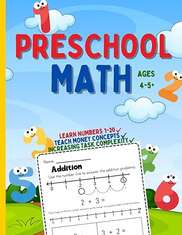 preschool math ages 4 5+ a 180 pages toddler math workbook with free number tracing addition subtraction and