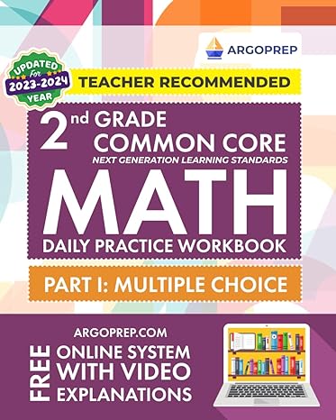 2nd grade common core math daily practice workbook part i multiple choice 1000+ practice questions and video