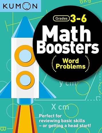 kumon math boosters word problems grades 3 6 ages 9 11 144 pages workbook edition kumon publishing