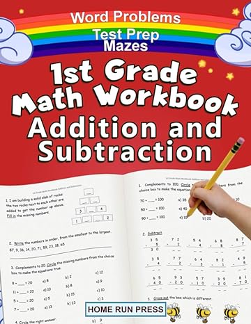 1st grade math workbook addition and subtraction grade 1 workbooks math books for 1st graders ages 4 8 1st