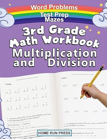 3rd grade math workbook multiplication and division grade 3 grade 4 test prep word problems 1st edition llc