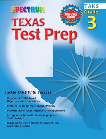 texas test prep grade 3 revised edition vincent douglas 0769630235, 978-0769630236