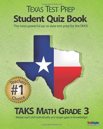 texas test prep student quiz book taks math grade 3 1st edition test master press 1456532650, 978-1456532659