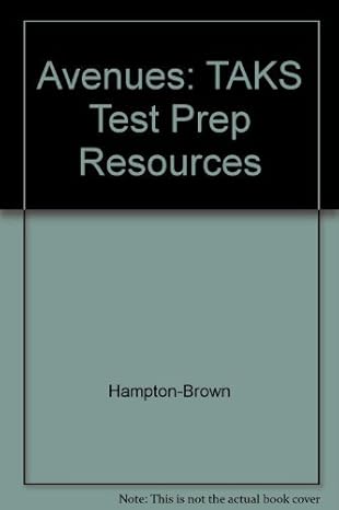 avenues taks test prep resources 1st edition hampton-brown 0736223177, 978-0736223171
