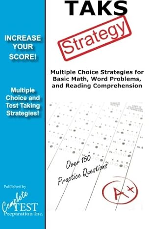 taks strategy winning multiple choice strategies for the texas assessment of knowledge and skills 1st edition