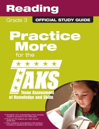 taks reading grade 3 study guide edition texas education agency 0789737469, 978-0789737465