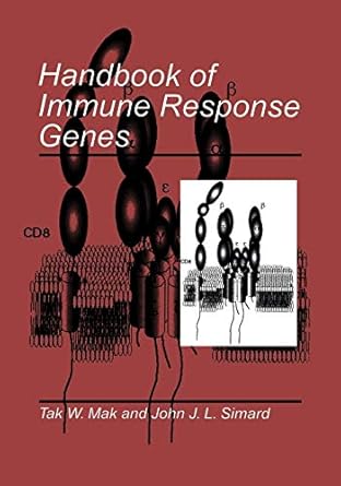 handbook of immune response genes 1st edition tak w. mak, john j. l. simard 1475785941, 978-1475785944