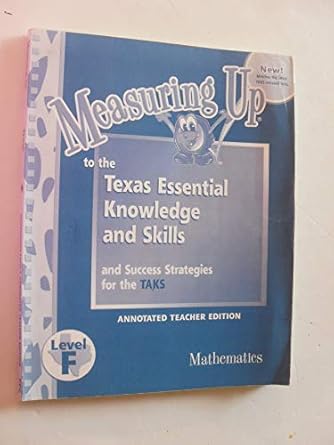 measuring up to the texas essential knowledge and skills and success strategies for the taks 1st edition