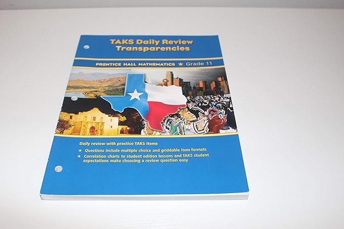 taks daily review transparencies prentice hall mathematics grade 11 1st edition prentice hall 0132014971,