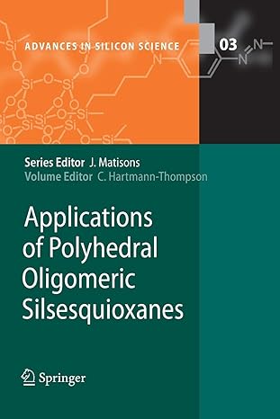 applications of polyhedral oligomeric silsesquioxanes 2011th edition claire hartmann thompson 9400734808,