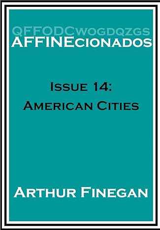 affinecionados book 14 american cities 1st edition arthur finegan b0cybrb31v