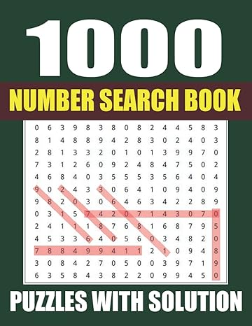 1000 number search book 1000 fun and challenging number search puzzles with solutions great improve your