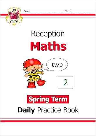 new maths daily practice book reception spring term 1st edition cgp books 1789087597, 978-1789087598