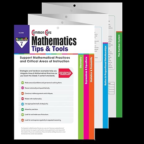 common core mathematics tips and tools grade 7 teacher resource 1st edition dana conaty 1478808276,