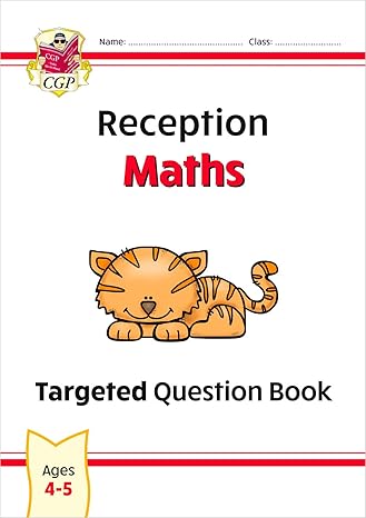 new reception maths targeted question book 1st edition cgp books 1789089158, 978-1789089158