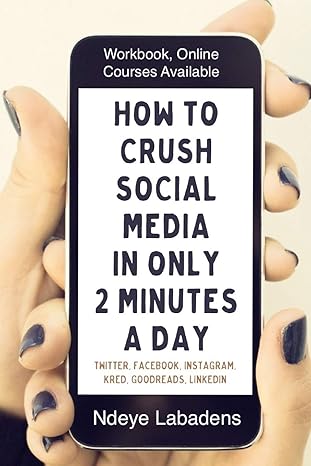 how to crush social media in only 2 minutes a day workbook videos and online courses 1st edition ndeye