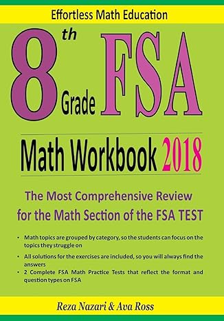 8th grade fsa math workbook 2018 the most comprehensive review for the math section of the fsa test