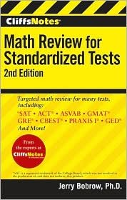 cliffsnotes math review for standardized tests   text only 2nd edition bobrow b004nm2zao