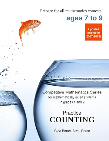 practice counting level 1 1st edition cleo borac ,silviu borac 0692241159, 978-0692241158