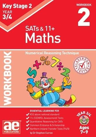 ks2 maths year 3/4 workbook 2 numerical reasoning technique 1st edition stephen c curran 1911553224,