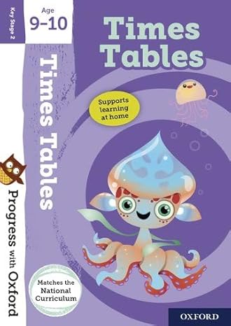 progress with oxford times tables age 9 10 1st edition fiona tomlinson 0192772988, 978-0192772985