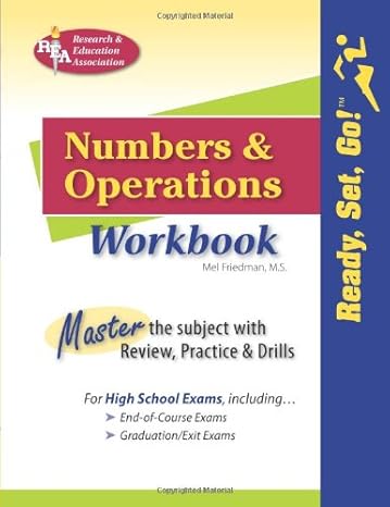 numbers and operations workbook trade edition mel friedman 0738604518, 978-0738604510